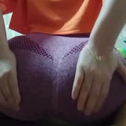 rare fat booty chinese lady twerking