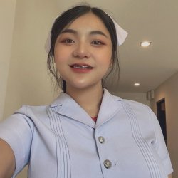 Thai nurse on knee sucking white dick