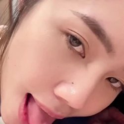 Small Tits Thai Cutie Sucking Cock and Eating Cum
