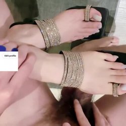 Sexy Chinese teen footjob