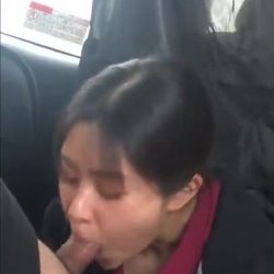 Cheating Asian Teen Blowjob While BF is At Work Leak